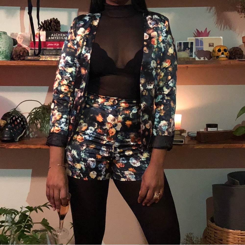 Missguided Floral Co Ord Set UK 8/US 4